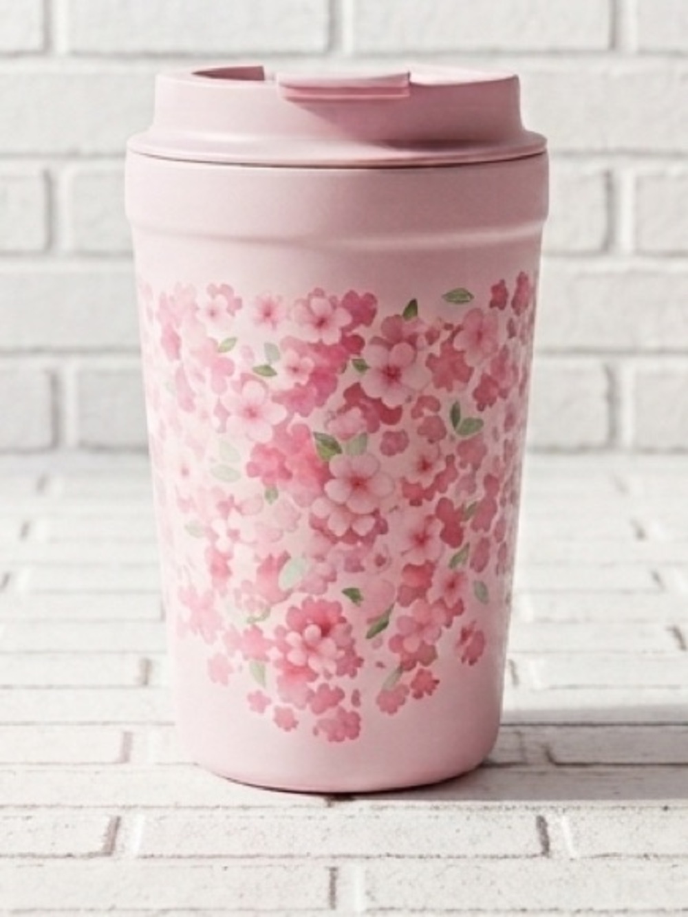 Starbucks 2026 Spring Sakura Cherry Blossom Pink Stainless Steel Tumbler 12oz